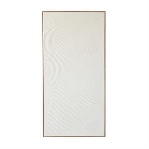 Canvas Art - White Geometric Art Deco Wall Art Decor