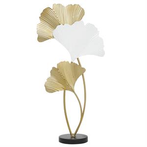 White Metal Leaf Sculpture, 14