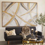 Canvas Art - Gold Abstract Wall Art Decor