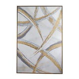 Canvas Art - Gold Abstract Wall Art Decor