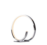 Circular Design LED Table Lamp // Chrome