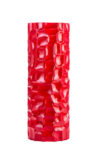 Textured Honeycomb Vase // Red, 36"