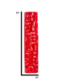 Textured Honeycomb Vase // Red, 52"