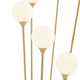 Anechdoche 6 Lights Gold and White Floor Lamp