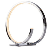 Circular Design LED Table Lamp // Chrome