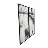 Canvas Art - Light Gray Abstract Lines Wall Art Decor