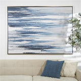 Canvas Art -  Blue Abstract Wall Art Decor