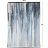 Canvas Art -  Blue Abstract Wall Art Decor