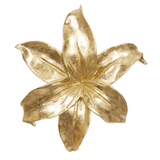 Gold Polystone Floral 3D Wall Decor, Set of 3 - Wall Decor