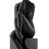 Antoinette Doll Sculpture // Matte Black with Black Base