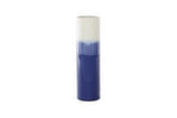 Blue Ceramic Ombre Vase - 5" X 5" X 17"