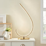 Grace Crystal 16W Table Lamp // Touch & Dimmable (L Gold)