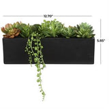 Green Faux Foliage Artificial Foliage - 13" X 5" X 6"