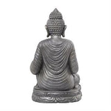 Silver Magnesium Oxide Buddha Indoor Outdoor Meditating Garden Sculpture