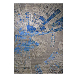 Antik Collection Grey and Blue Warp Rug