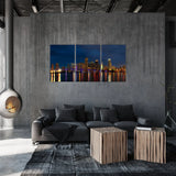 Tempered Glass Art - 3PC Miami Night Wall Art Decor