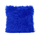 Blue Ribbon Shaggy Throw Pillow