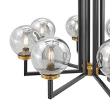 Monachpsis Small Gold & Black Chandelier