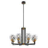 Monachpsis Small Gold & Black Chandelier