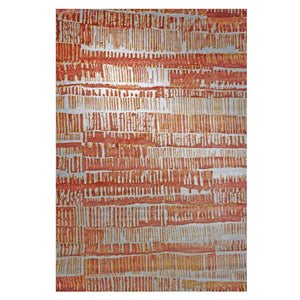 Olimpia Collection Terracota and Beige Area Rug