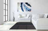 Tempered Glass Art - Marble Blue Wall art Decor