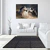 Tempered Glass Art - 3 Horse Wall Art Decor