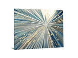 Tempered Glass Art - Starbust Blue Wall Art Decor