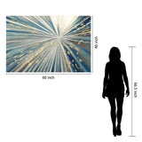 Tempered Glass Art - Starbust Blue Wall Art Decor