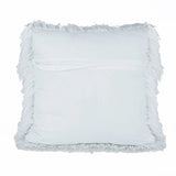 White Shaggy Lurex Throw Pillows