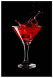 Tempered Glass Art - 3PC Neon Martini Wall Art Decor