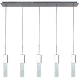 Sparkling Night Adjustable Acrylic Chandelier // 5 Light