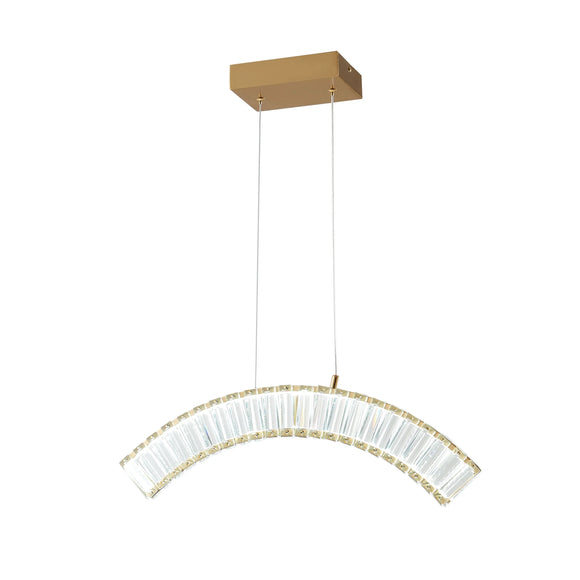 Sandford Brushed Gold Chandelier - 1 Light