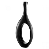 Trombone Vase - Large Black 51" - Home Decor