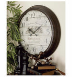 Vintage Russet Round Wall Clock