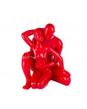 19" Resin Red Romance Sculpture - Home Decor