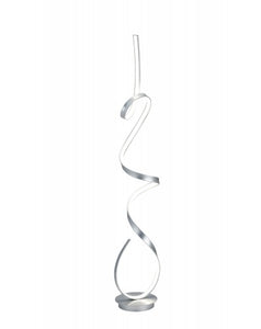 Amsterdam Floor Lamp - LED Lighting - Silver Aluminum 63 inch