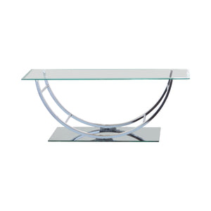 Contemporary Chrome Coffee Table