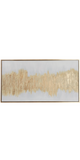 Canvas Art - Gold Geode Giltter Flakes Wall Art Decor