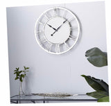 Gray Roman Round Wall Clock