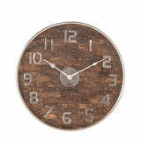 Rustic Round Stainless Steel Wall Clock