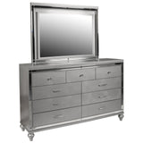 Genova Grey 5 Pc Queen Panel Bedroom