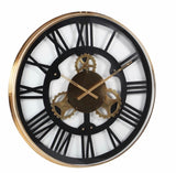 Industrial Oversized Stainless Steel Gear Wall Clock