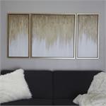 Canvas Art - Gold Geode Ombre Framed Wall Art Decor