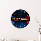 Lamborghini Aventador Round Acrylic Wall Clock