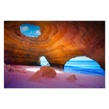 Tempered Glass Art - Benagil Sea Cave Wall Art Decor