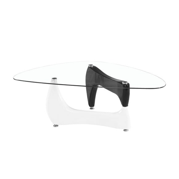 Triangle White and Black Coffee Table