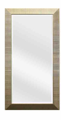 4” Rippled Beveled Rectangular Beauty Mirror 32