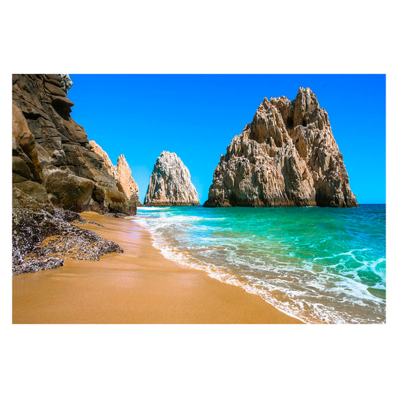 Tempered Glass Art - Cabo San Lucas Beach Wall Art Decor