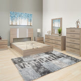 Taupe Queen Platform Furniture Bed