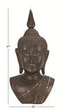 Polystone Buddha Bust Sculpture - Home Decor